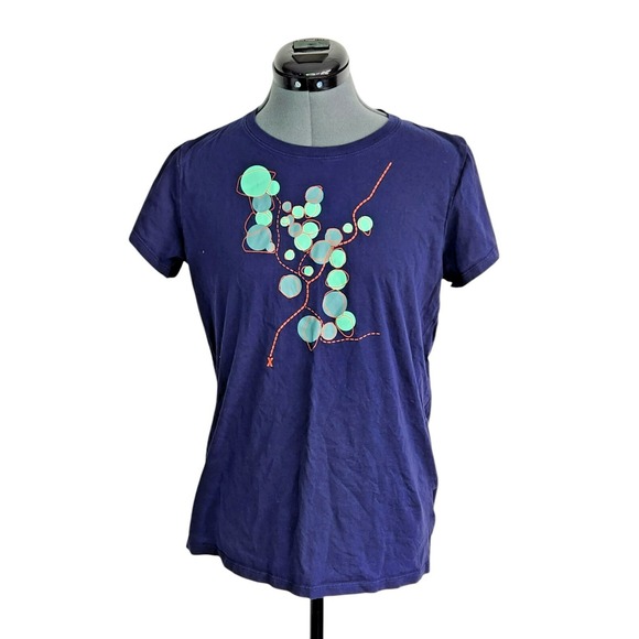 Arc'teryx‎ Graphic T-Shirt Navy and Aqua Size Large - Picture 1 of 4